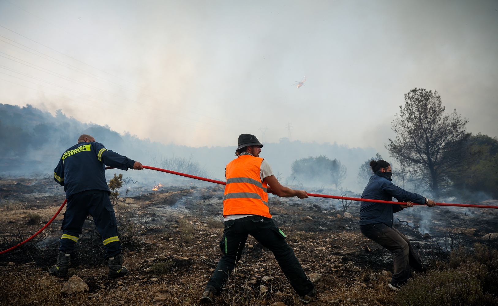Φωτιά στη Χίο: Τέθηκε υπό πλήρη έλεγχο – Στάχτη 600 στρέμματα δάσους