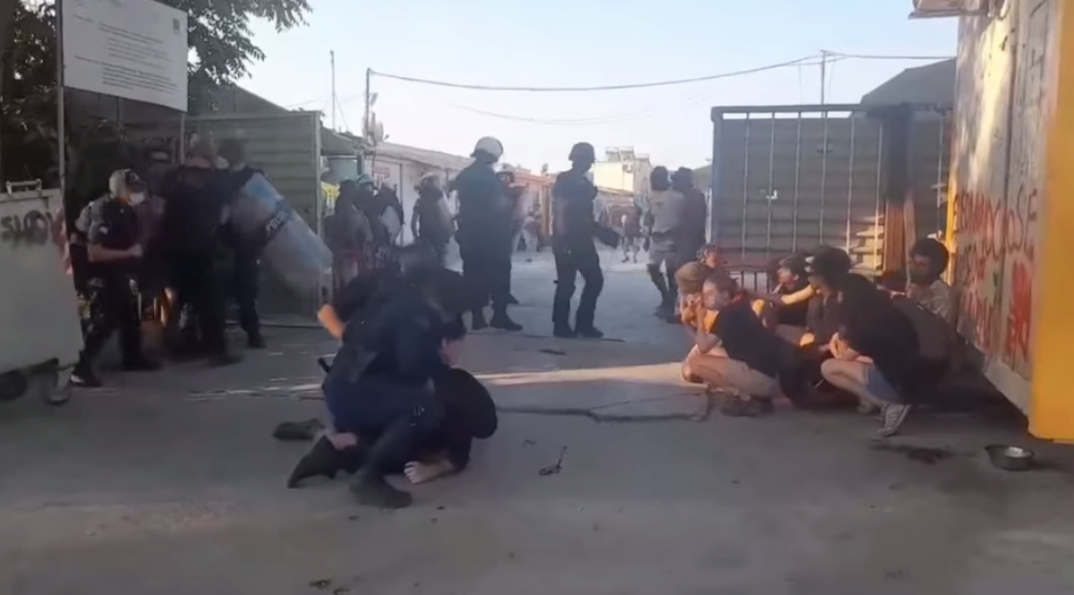 Νέα αστυνομική επιχείρηση καταστολής στον καταυλισμό προσφύγων του Ελαιώνα
