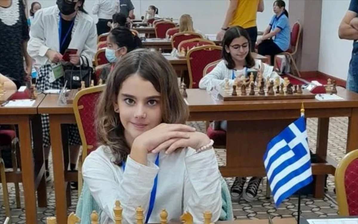 Σκάκι: Tρίτη στον κόσμο η 10χρονη Ευαγγελία Σίσκου