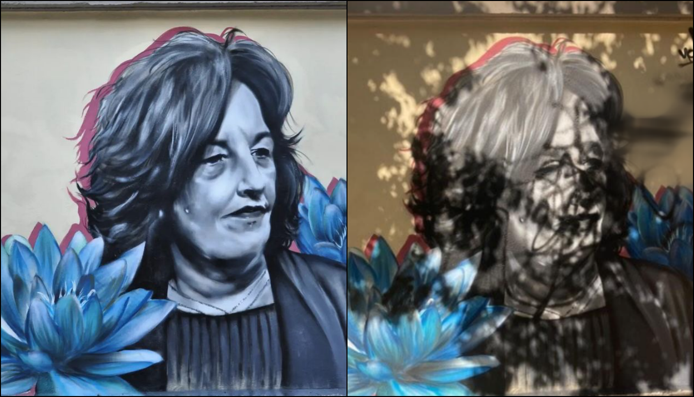 Φασιστοειδή βανδάλισαν το graffiti για την Μάγδα Φύσσα στο Χαλάνδρι