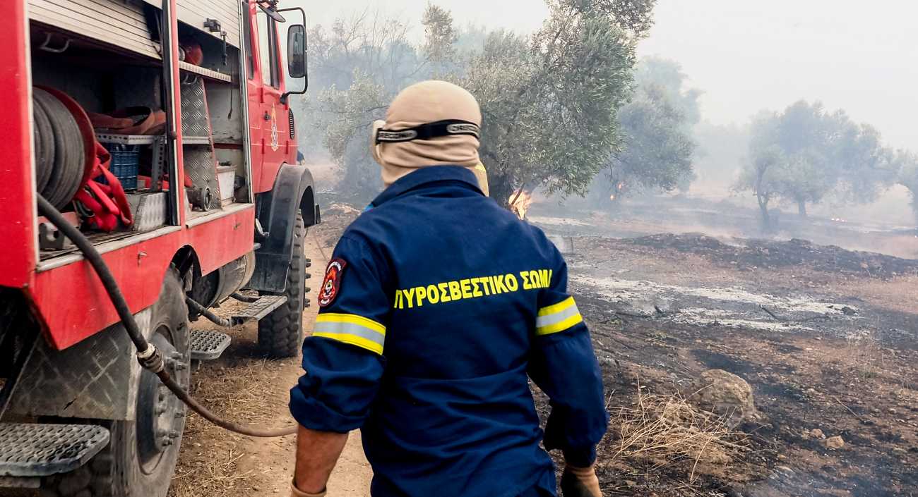 Σουφλί: Πυρκαγιά σε πεδίο βολής του στρατού