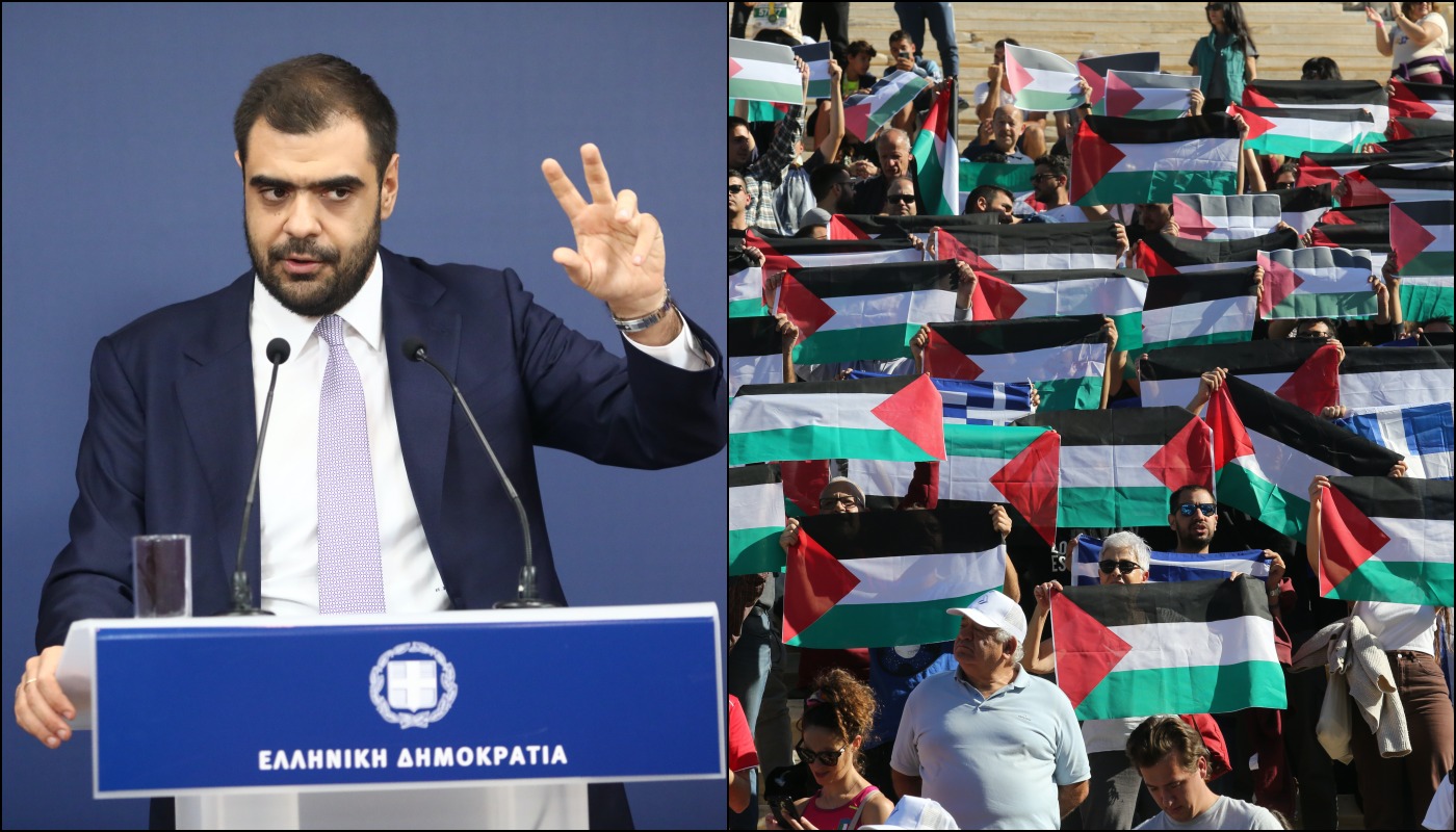 Π. Μαρινάκης: Δεν είναι παράνομο να υψώνεται η παλαιστινιακή σημαία αλλά έγιναν συλλήψεις