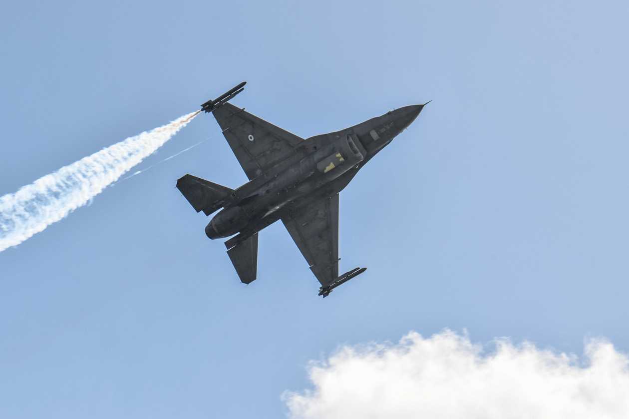 Πτώση F-16 στη νήσο Ψαθούρα νότια της Χαλκιδικής