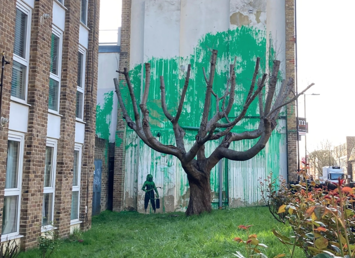 Banksy: Νέο έργο στο Λονδίνο με μήνυμα για το περιβάλλον
