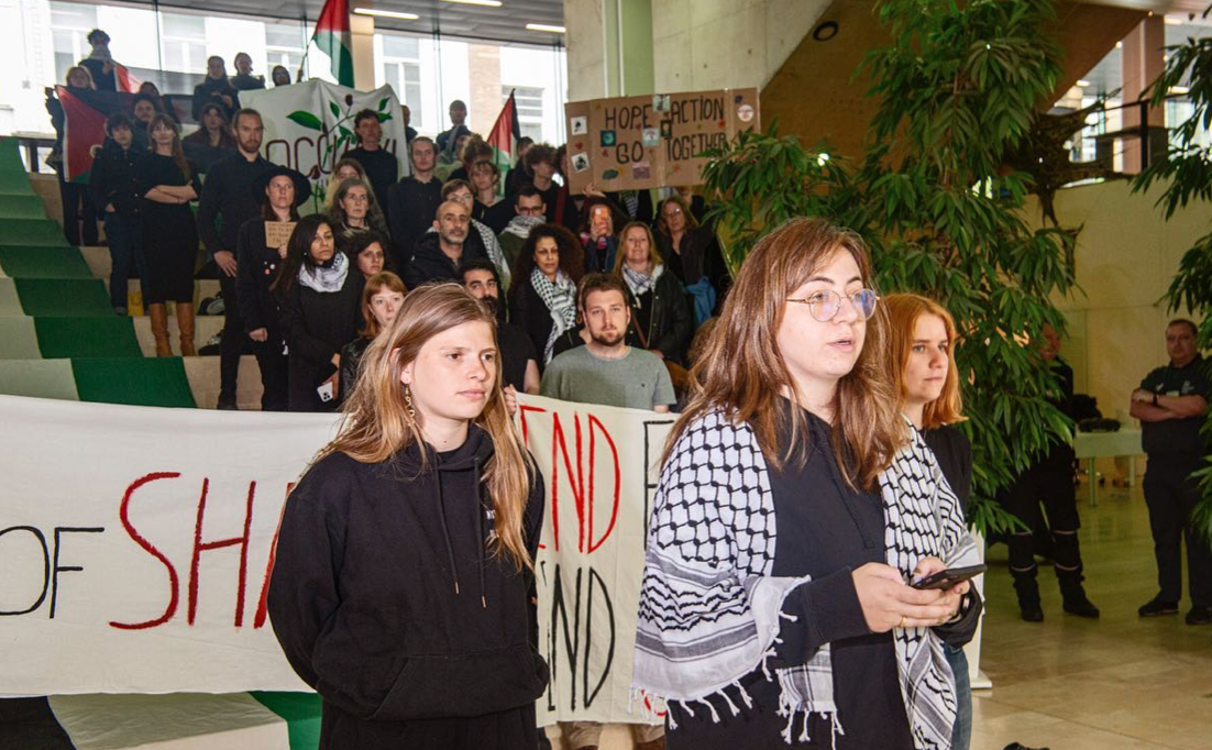 Βέλγιο: Κατάληψη στο πανεπιστήμιο της Γάνδης υπέρ Παλαιστινίων και πράσινης μετάβασης